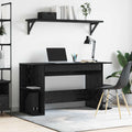Scrivania Rovere nero 140 x 50 x 75 cm Legno multistrato
