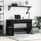Scrivania Rovere nero 140 x 50 x 75 cm Legno multistrato