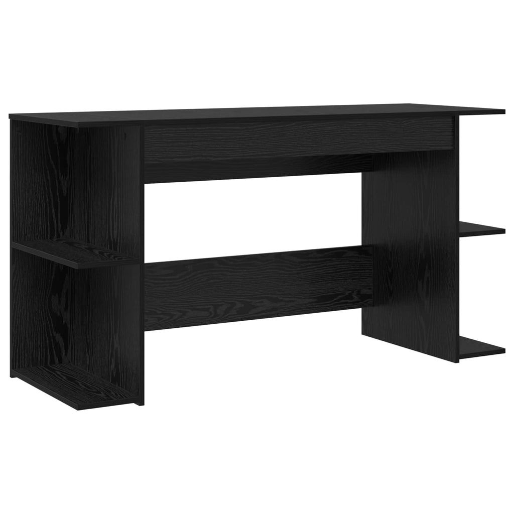 Scrivania Rovere nero 140 x 50 x 75 cm Legno multistrato