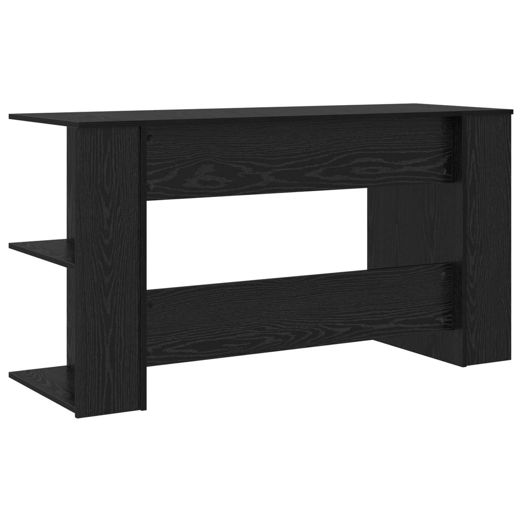 Scrivania Rovere nero 140 x 50 x 75 cm Legno multistrato