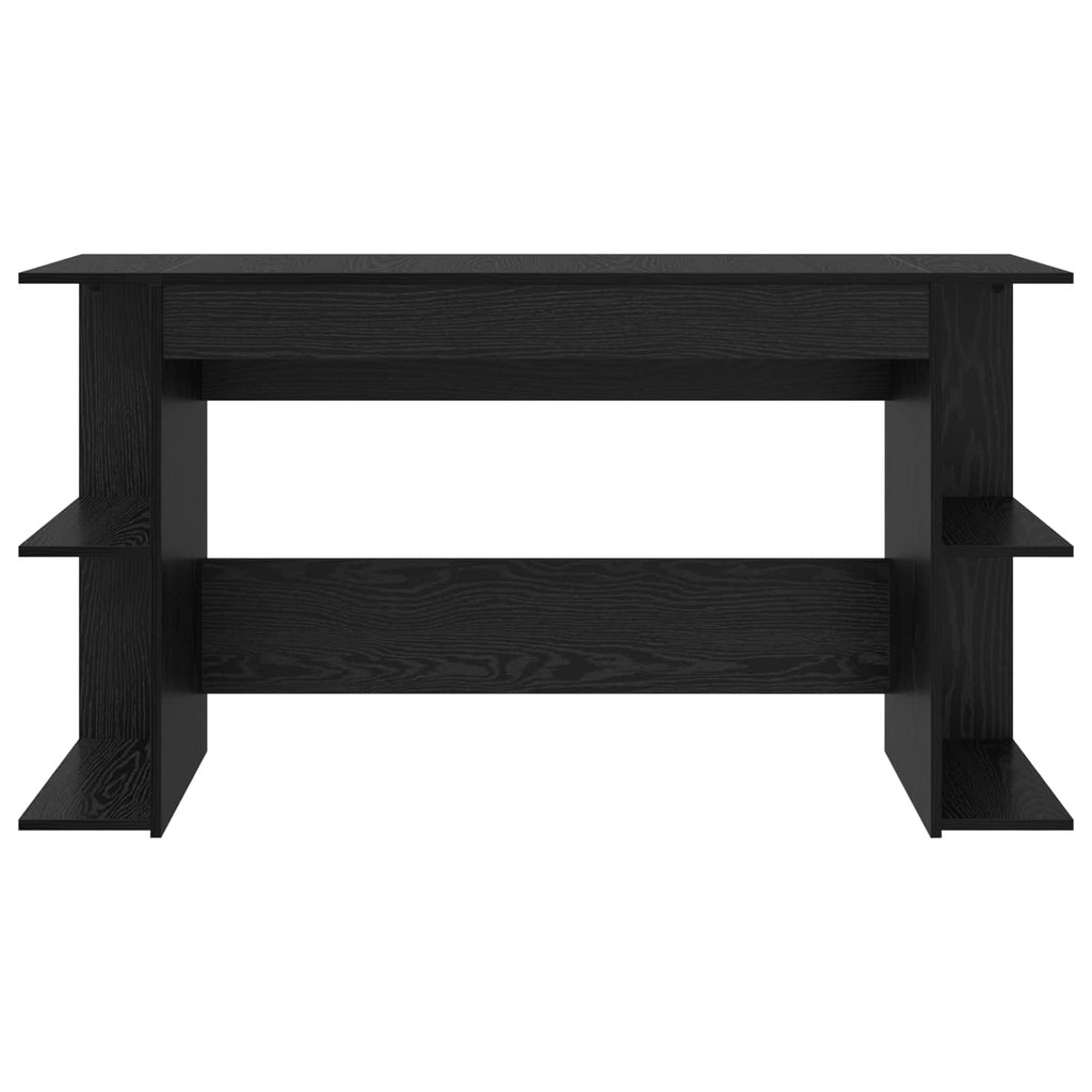 Scrivania Rovere nero 140 x 50 x 75 cm Legno multistrato