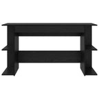 Scrivania Rovere nero 140 x 50 x 75 cm Legno multistrato