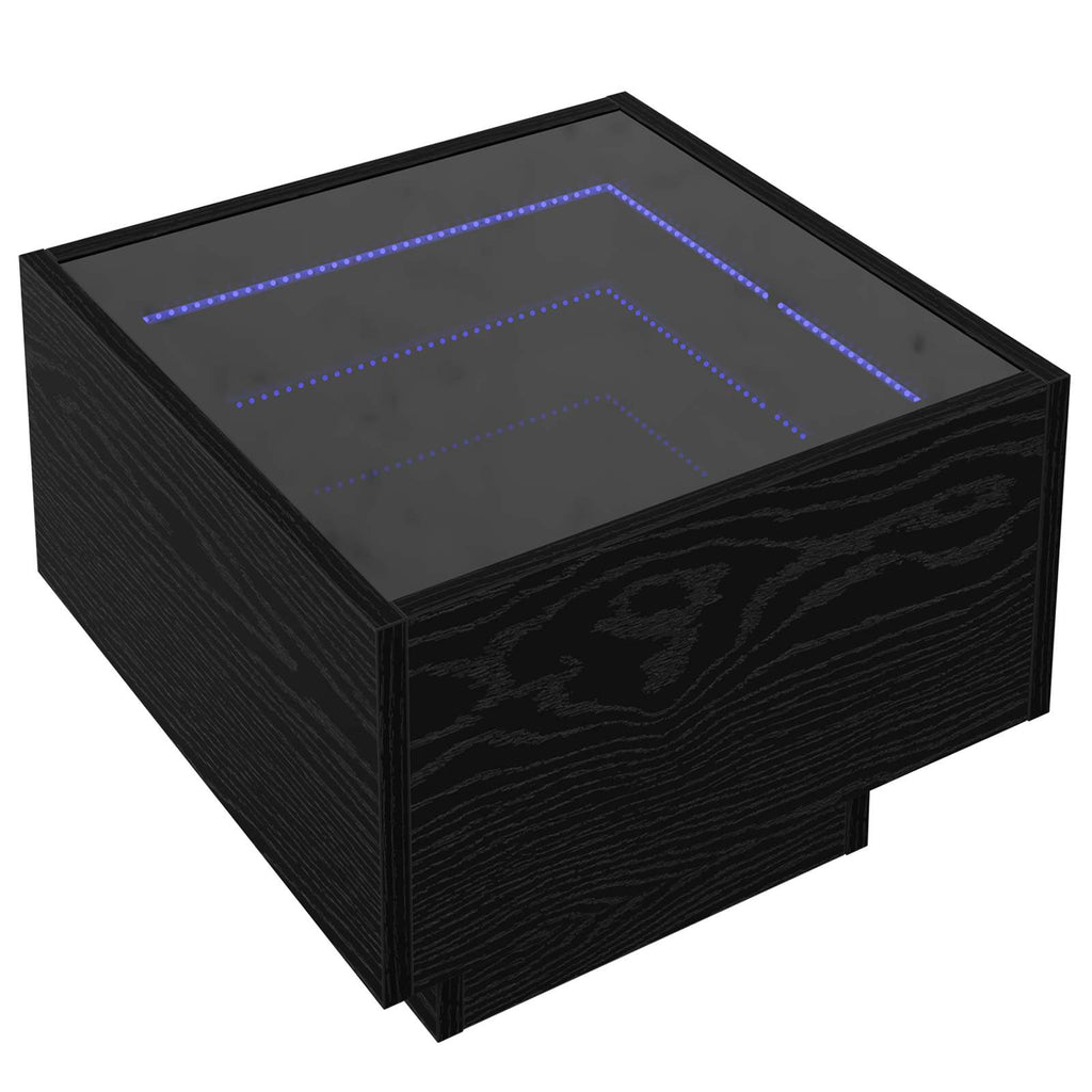 Tavolino da salotto Rovere nero 40 x 40 x 30 cm