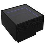 Tavolino da salotto Rovere nero 40 x 40 x 30 cm