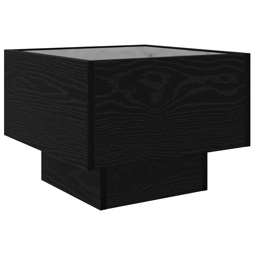 Tavolino da salotto Rovere nero 40 x 40 x 30 cm