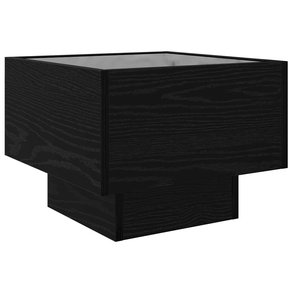 Tavolino da salotto Rovere nero 40 x 40 x 30 cm