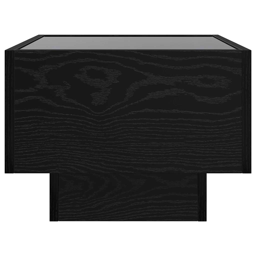 Tavolino da salotto Rovere nero 40 x 40 x 30 cm