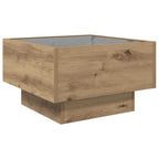Tavolino da salotto rovere artigianale 50 x 50 x 30 cm