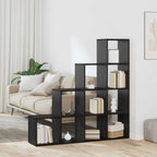 Libreria divisoria Rovere Nero 131,5 x 29 x 131,5 cm