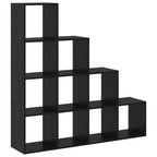 Libreria divisoria Rovere Nero 131,5 x 29 x 131,5 cm