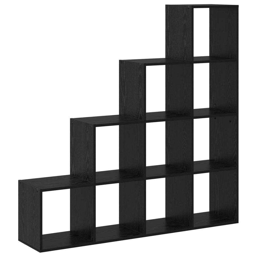 Libreria divisoria Rovere Nero 131,5 x 29 x 131,5 cm
