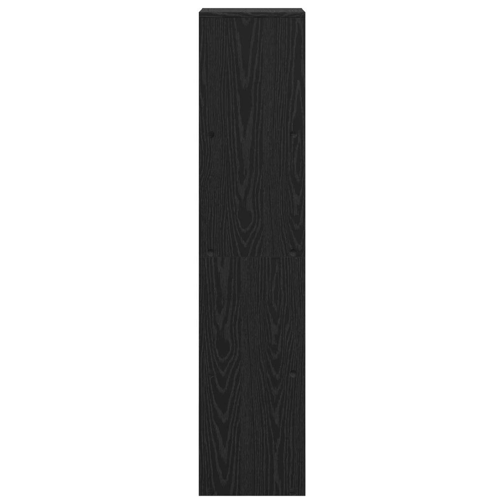 Libreria divisoria Rovere Nero 131,5 x 29 x 131,5 cm