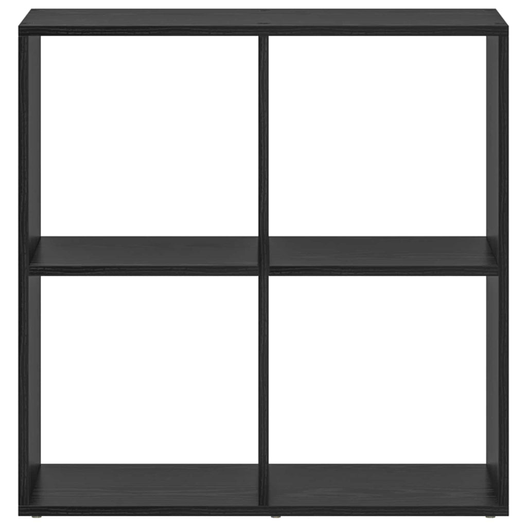 Armadio per Libri Rovere Nero 69,5 x 29 x 69,5 cm