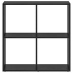 Armadio per Libri Rovere Nero 69,5 x 29 x 69,5 cm