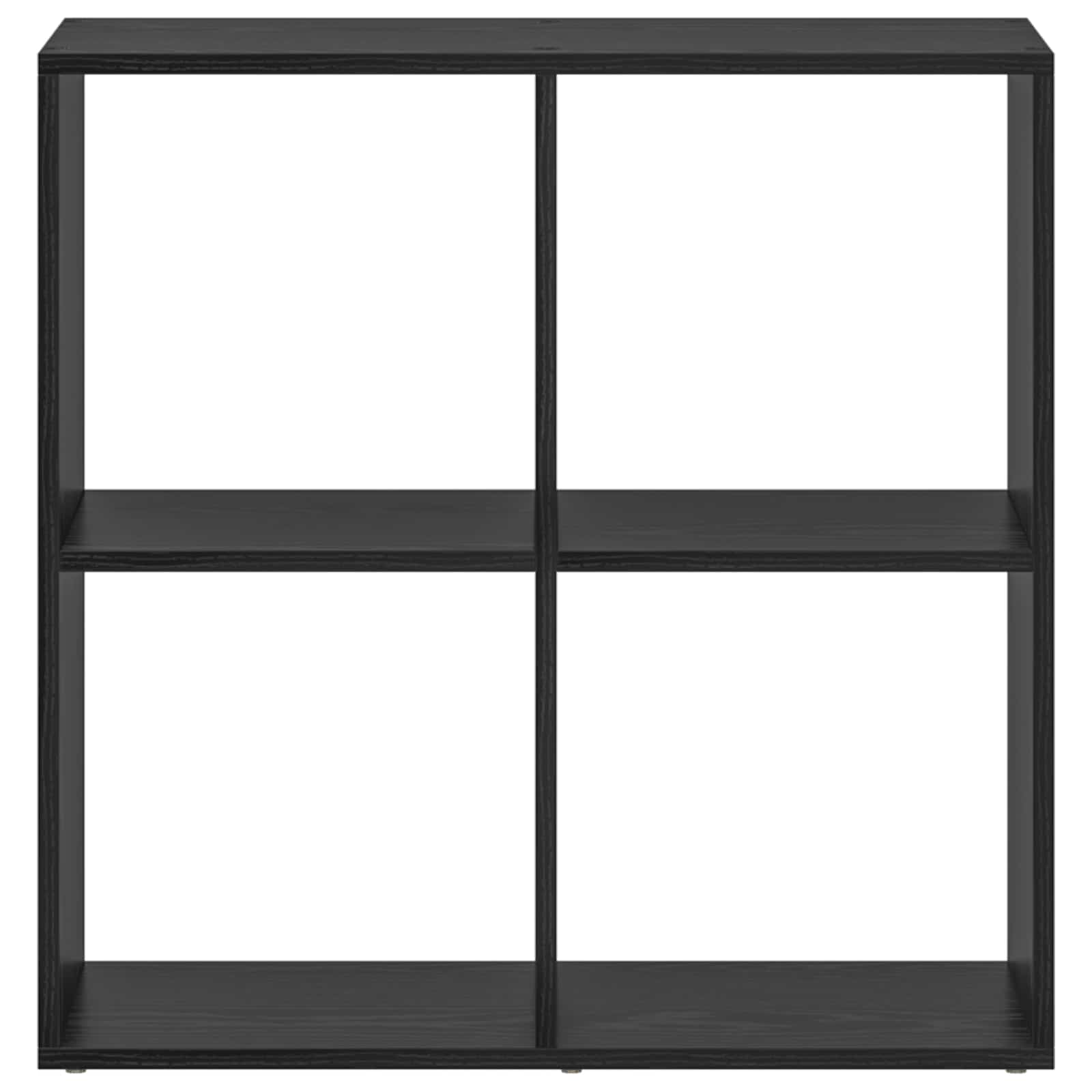Armadio per Libri Rovere Nero 69,5 x 29 x 69,5 cm