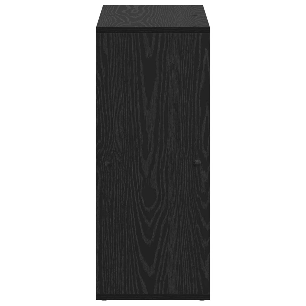 Armadio per Libri Rovere Nero 69,5 x 29 x 69,5 cm