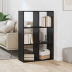 Armadio per Libri Rovere Nero 69,5 x 29 x 103,5 cm