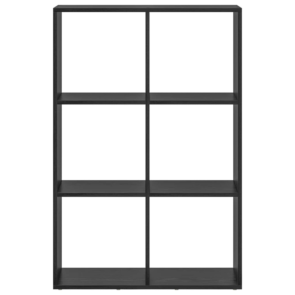 Armadio per Libri Rovere Nero 69,5 x 29 x 103,5 cm