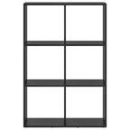 Armadio per Libri Rovere Nero 69,5 x 29 x 103,5 cm