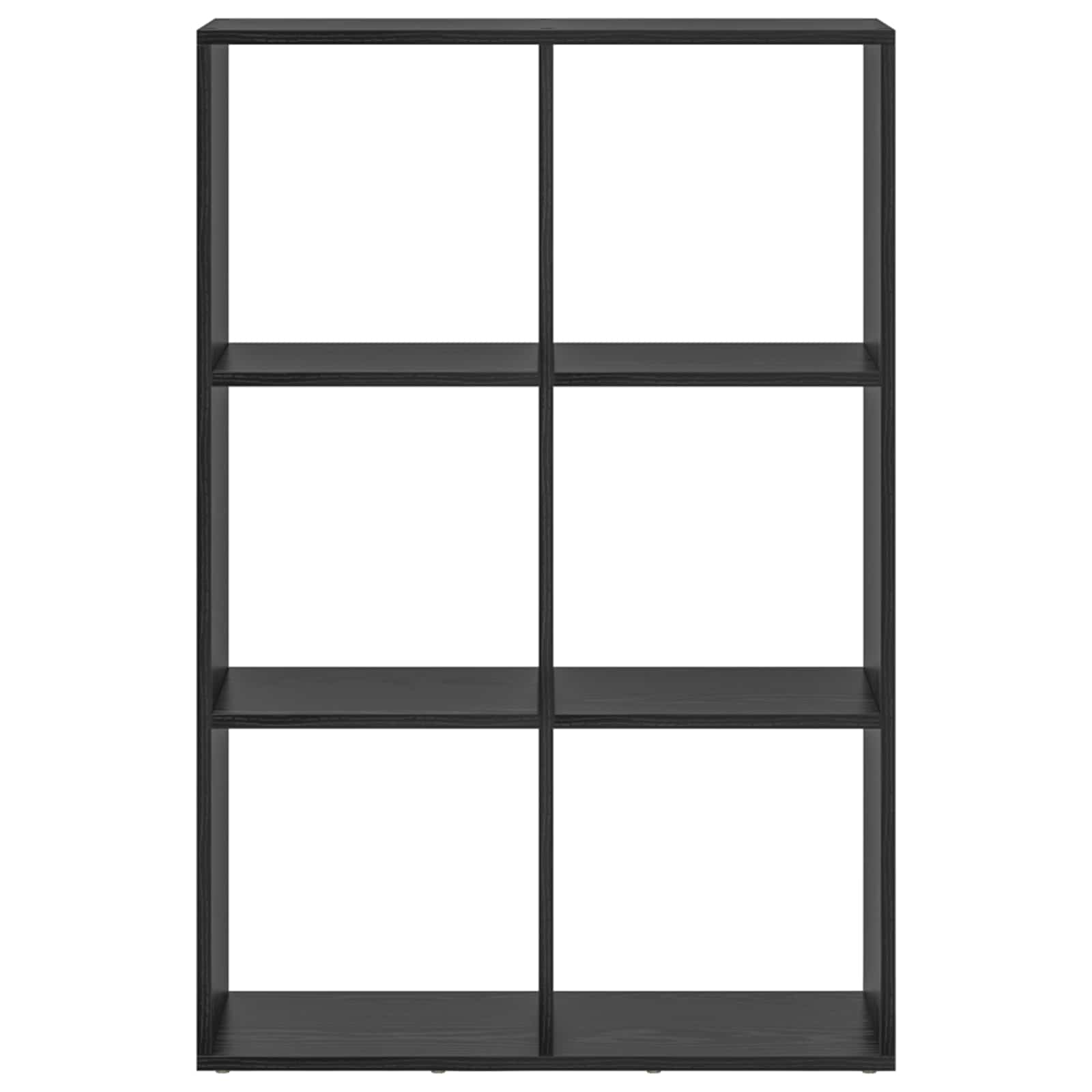 Armadio per Libri Rovere Nero 69,5 x 29 x 103,5 cm