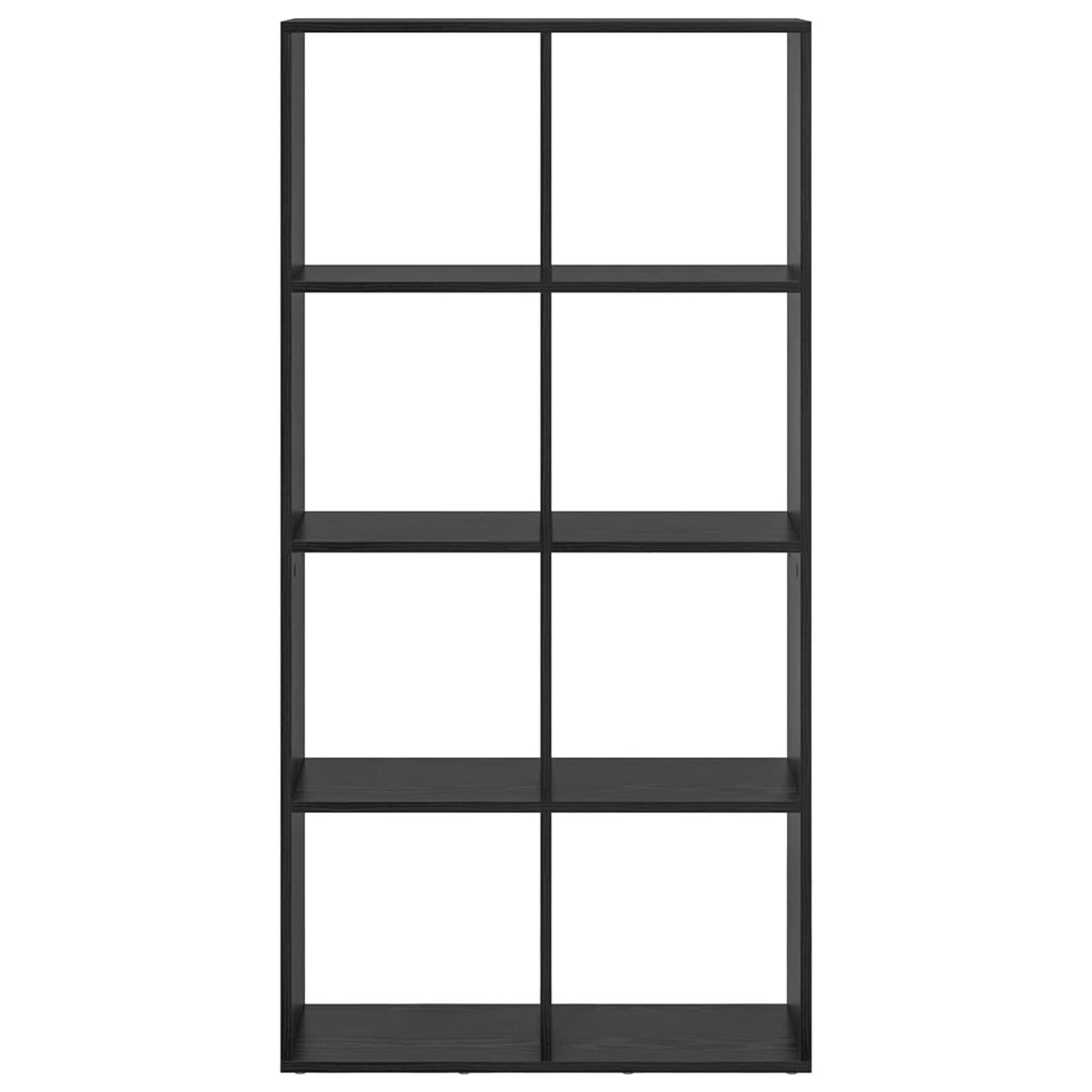 Armadio per Libri Rovere Nero 69,5 x 29 x 137,5 cm