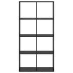 Armadio per Libri Rovere Nero 69,5 x 29 x 137,5 cm