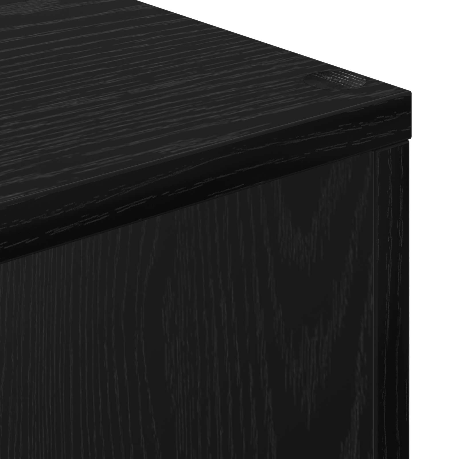 Armadio per Libri Rovere Nero 70 x 24 x 161 cm