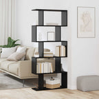 Armadio per Libri Rovere Nero 70 x 24 x 161 cm