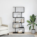 Armadio per Libri Rovere Nero 70 x 24 x 161 cm