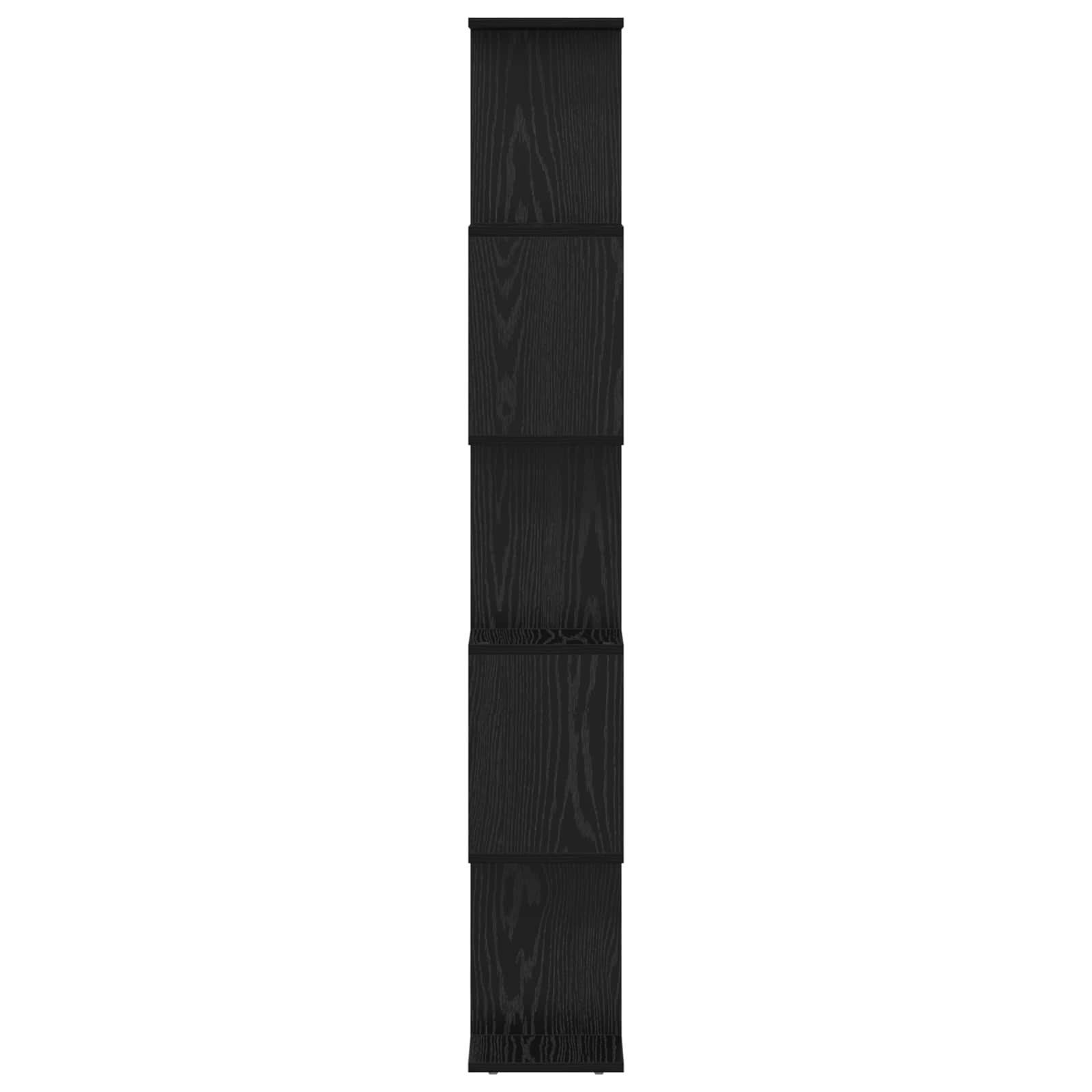 Armadio per Libri Rovere Nero 70 x 24 x 161 cm