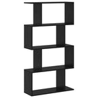 Armadio per Libri Rovere Nero 70 x 24 x 129 cm
