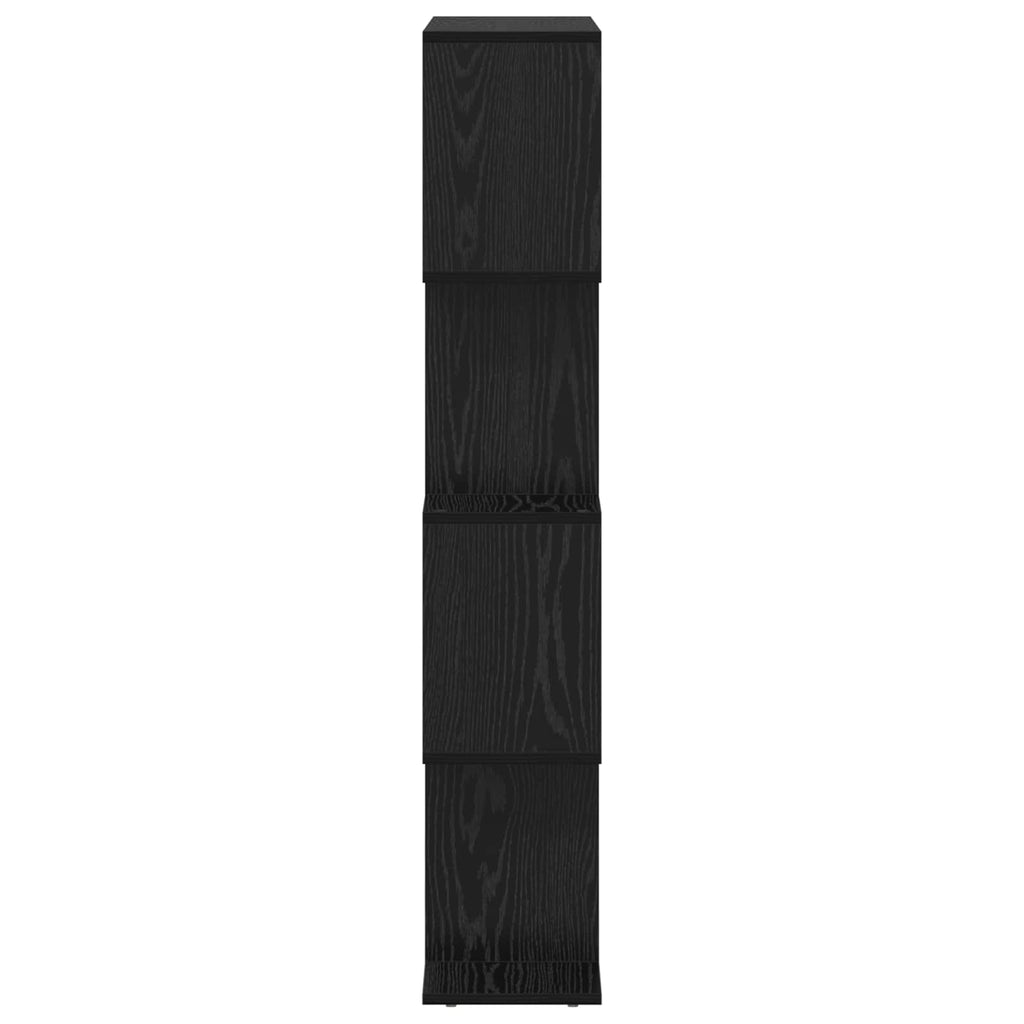 Armadio per Libri Rovere Nero 70 x 24 x 129 cm
