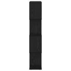 Armadio per Libri Rovere Nero 70 x 24 x 129 cm