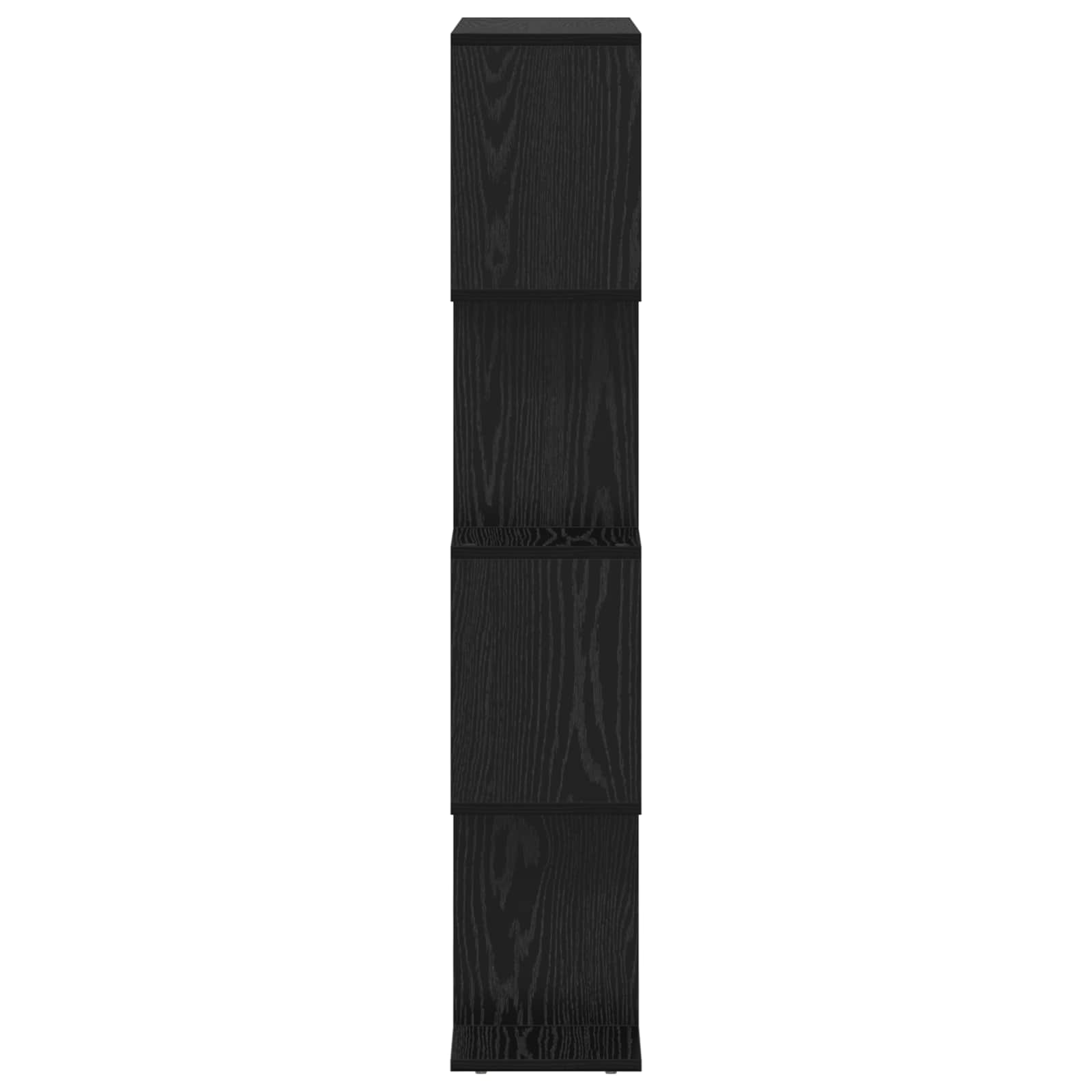 Armadio per Libri Rovere Nero 70 x 24 x 129 cm