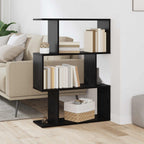 Armadio per Libri Rovere Nero 70 x 24 x 97 cm Legno multistrato