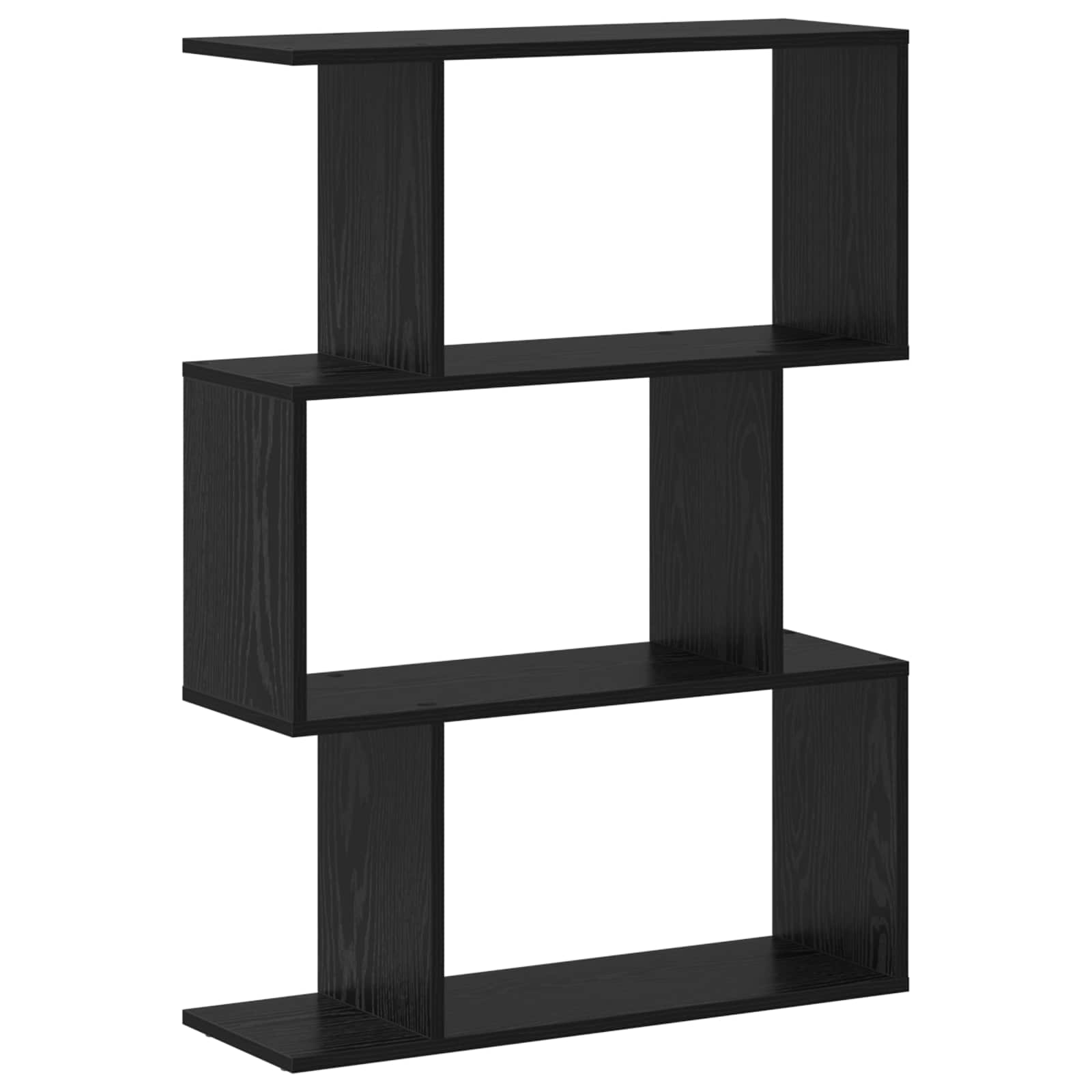 Armadio per Libri Rovere Nero 70 x 24 x 97 cm Legno multistrato
