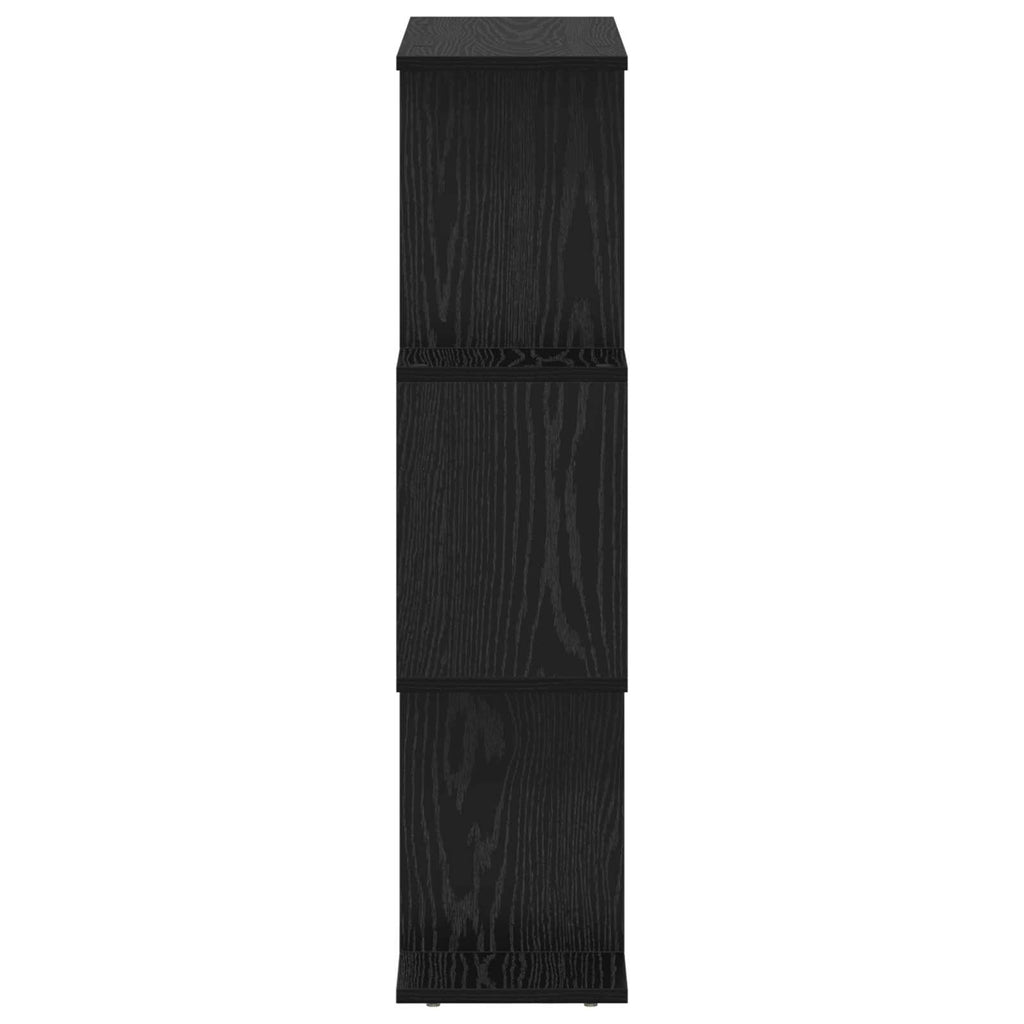 Armadio per Libri Rovere Nero 70 x 24 x 97 cm Legno multistrato