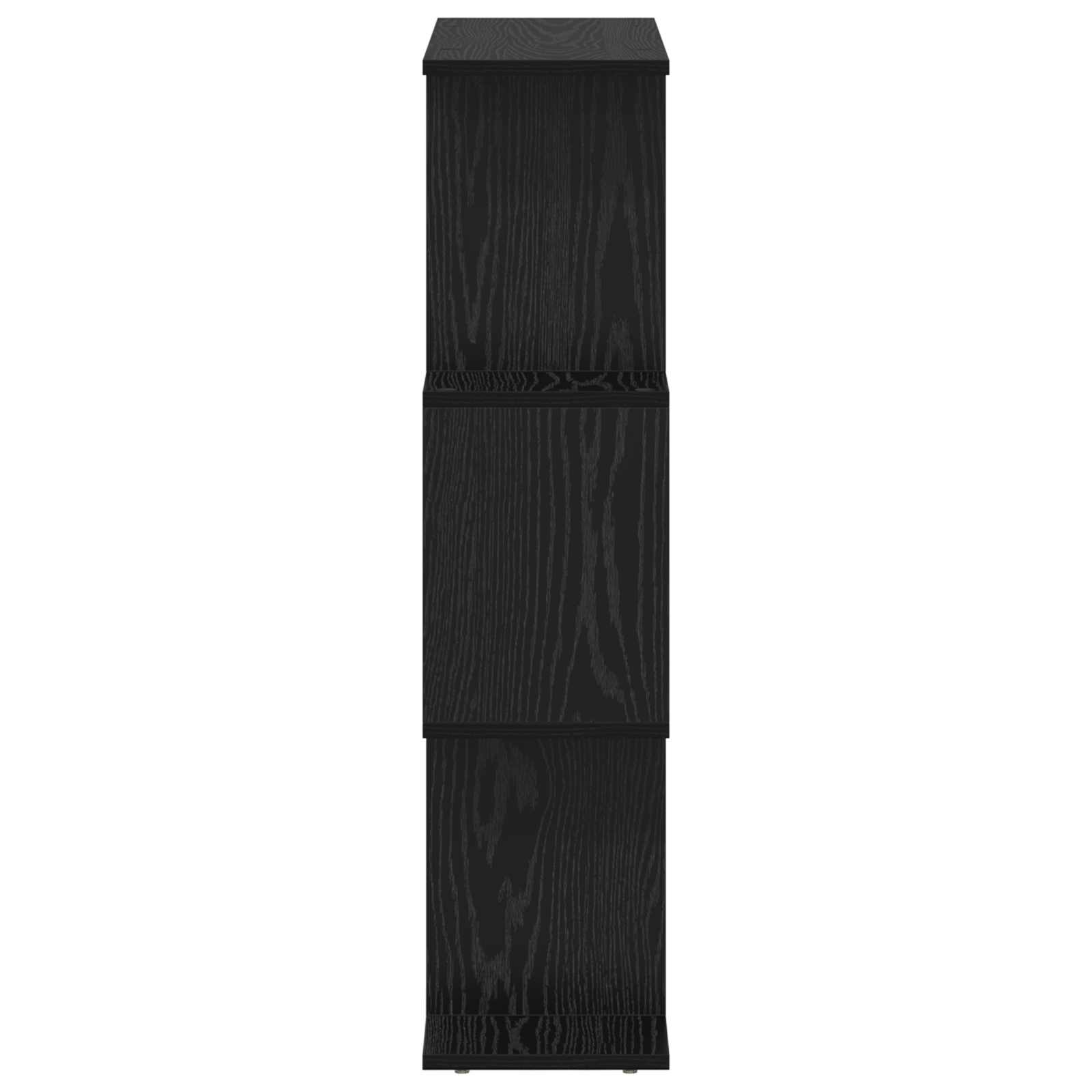 Armadio per Libri Rovere Nero 70 x 24 x 97 cm Legno multistrato