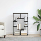 Armadio per Libri Rovere Nero 63 x 20 x 90 cm Legno multistrato