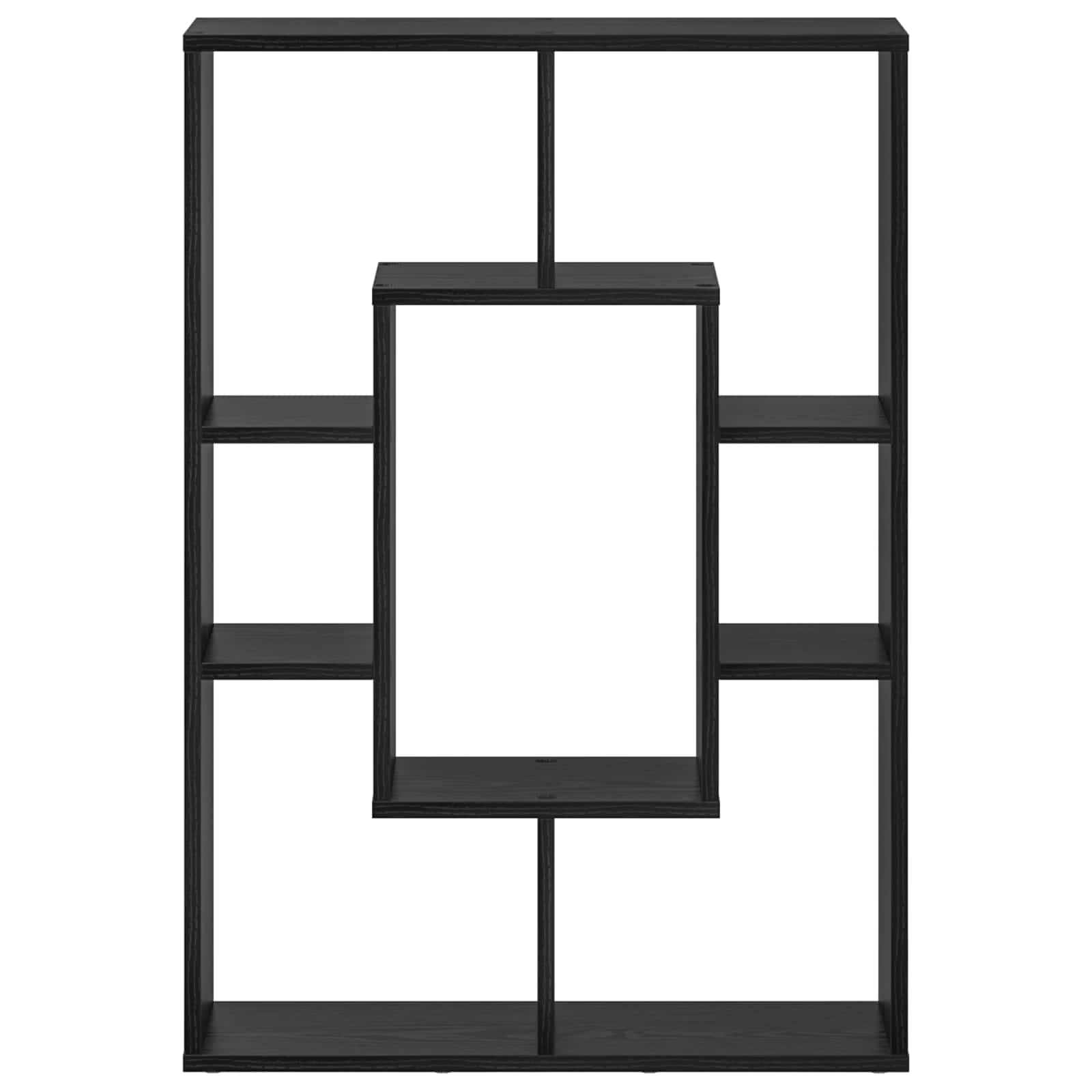 Armadio per Libri Rovere Nero 63 x 20 x 90 cm Legno multistrato