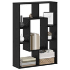 Armadio per Libri Rovere Nero 63 x 20 x 90 cm Legno multistrato