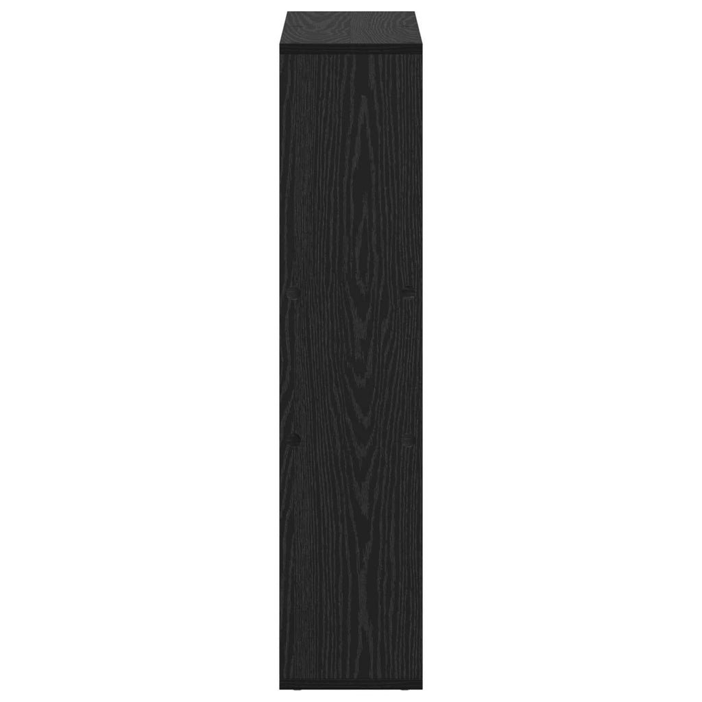 Armadio per Libri Rovere Nero 63 x 20 x 90 cm Legno multistrato
