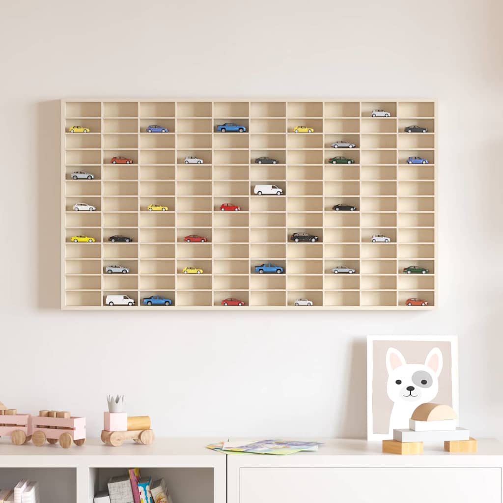 Vetrina a muro Beige 98 x 4,5 x 55 cm Legno multistrato