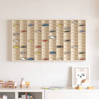 Vetrina a muro Beige 98 x 4,5 x 55 cm Legno multistrato