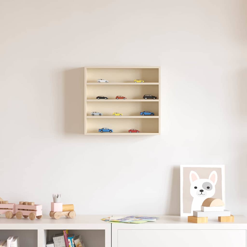 Vetrina a muro Beige 40 x 8,5 x 37 cm Legno multistrato