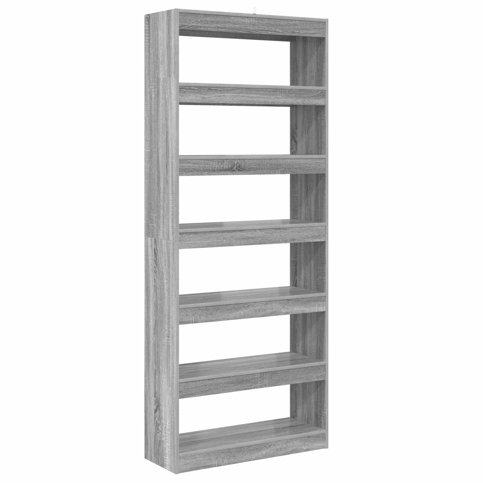 Armadio per Libri Grigio Sonoma 80 x 30 x 198 cm