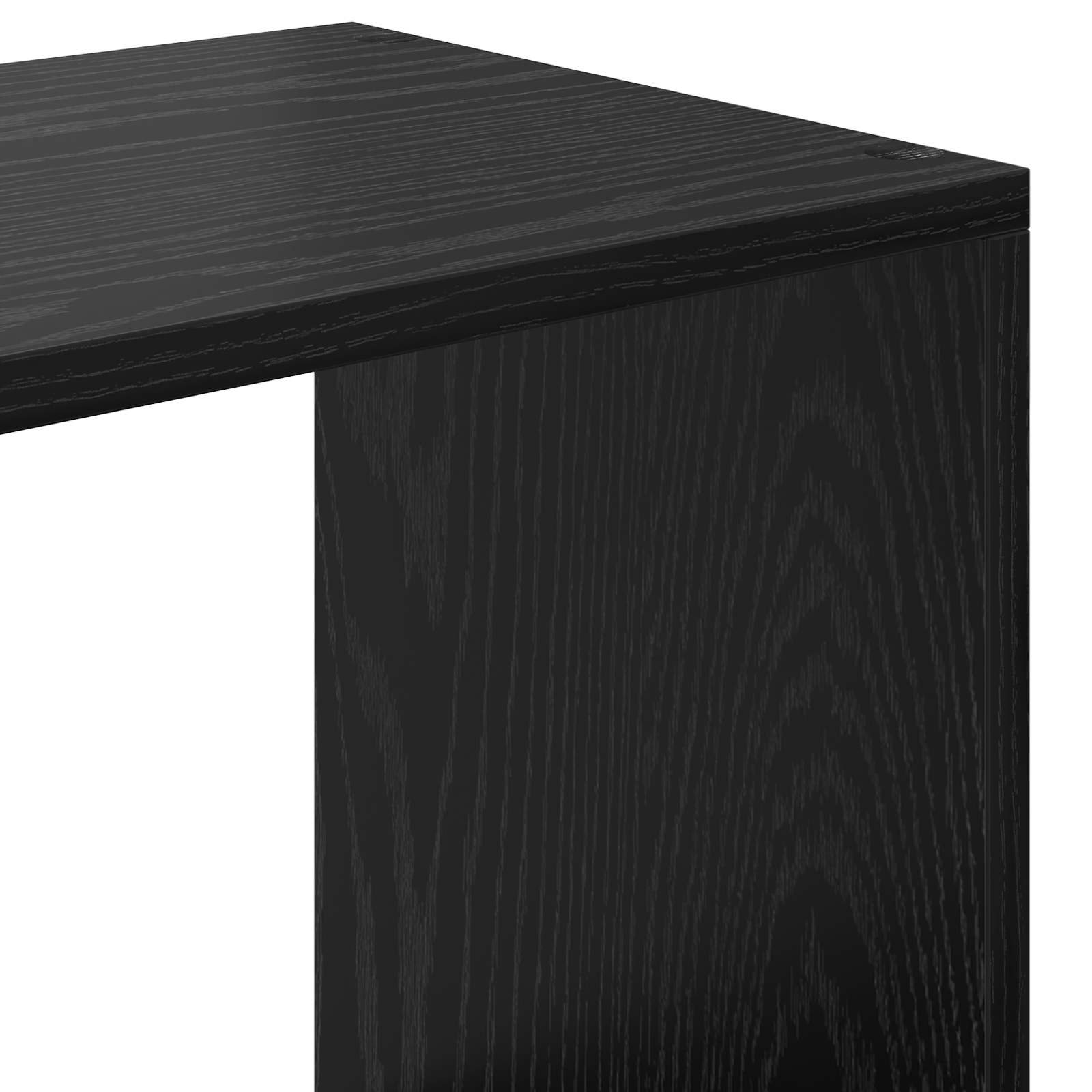 Armadio per Libri Rovere Nero 137,5 x 29 x 137,5 cm