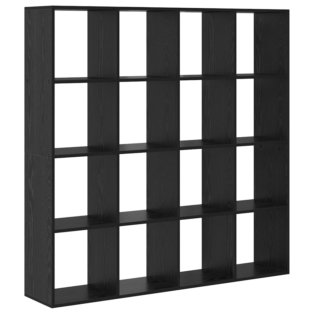 Armadio per Libri Rovere Nero 137,5 x 29 x 137,5 cm