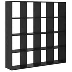 Armadio per Libri Rovere Nero 137,5 x 29 x 137,5 cm