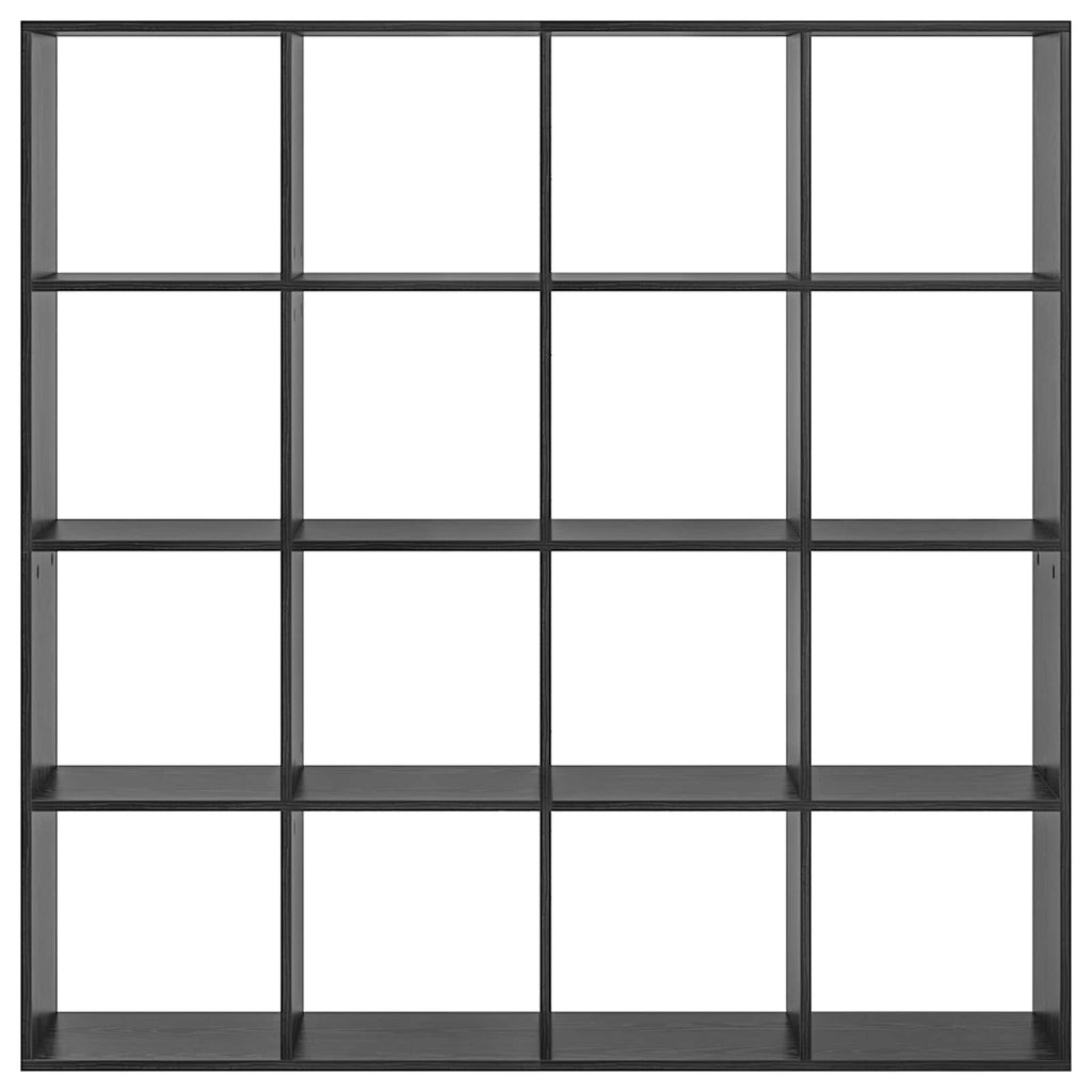 Armadio per Libri Rovere Nero 137,5 x 29 x 137,5 cm